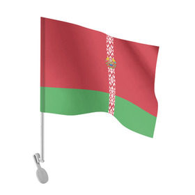 Флаг для автомобиля с принтом Белоруссия, лента с гербом в Новосибирске, 100% полиэстер | Размер: 30*21 см | belarus | byelorussia | беларусь | белорус | белоруссия | белорусский | минск | республика | флаг