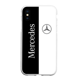Чехол для iPhone XS Max матовый с принтом Mercedes в Новосибирске, Силикон | Область печати: задняя сторона чехла, без боковых панелей | benz | mercedes | авто | автомобиль | бенз | мерседес