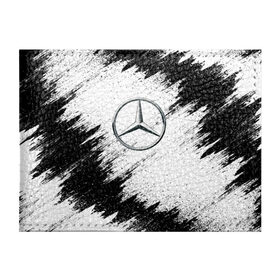 Обложка для студенческого билета с принтом Mercedes в Новосибирске, натуральная кожа | Размер: 11*8 см; Печать на всей внешней стороне | mercedes | мерседес