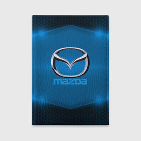 Обложка для автодокументов с принтом Mazda SPORT в Новосибирске, натуральная кожа |  размер 19,9*13 см; внутри 4 больших “конверта” для документов и один маленький отдел — туда идеально встанут права | 