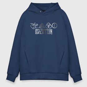 Мужское худи Oversize хлопок с принтом led zeppelin в Новосибирске, френч-терри — 70% хлопок, 30% полиэстер. Мягкий теплый начес внутри —100% хлопок | боковые карманы, эластичные манжеты и нижняя кромка, капюшон на магнитной кнопке | led zeppelin | блюз | группа | лед зеппелин | рок | фолк | хард | хардрок | хеви | хевиметал