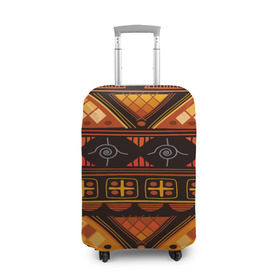 Чехол для чемодана 3D с принтом Aztec ornament в Новосибирске, 86% полиэфир, 14% спандекс | двустороннее нанесение принта, прорези для ручек и колес | aztec | geometry | pattern | symbol | world | ацтек | геометрия | народный | орнамент | символы | узор | этника | этнический
