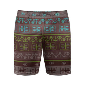 Мужские шорты 3D спортивные с принтом Aztec symbol в Новосибирске,  |  | geometry | pattern | symbol | world | геометрия | народный | орнамент | символы | узор | этника | этнический