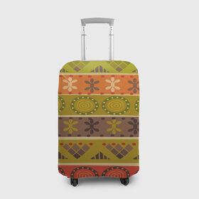 Чехол для чемодана 3D с принтом Мексиканский стиль в Новосибирске, 86% полиэфир, 14% спандекс | двустороннее нанесение принта, прорези для ручек и колес | geometry | mexico | pattern | symbol | world | геометрия | мексика | народный | орнамент | символы | узор | этника | этнический