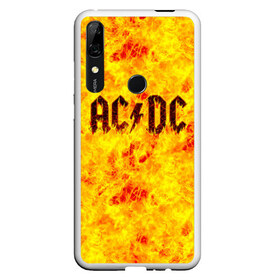 Чехол для Honor P Smart Z с принтом AC DC Hell-Fire в Новосибирске, Силикон | Область печати: задняя сторона чехла, без боковых панелей | Тематика изображения на принте: ac dc | acdc | fire | hard rock | rock | асдс | рок | эй си ди си