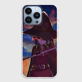 Чехол для iPhone 13 Pro с принтом Konosuba с посохом в Новосибирске,  |  | aqua | darkness | kono subarashii | konosuba | megumin | этот замечательный мир