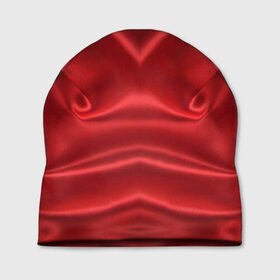 Шапка 3D с принтом Красный Шелк в Новосибирске, 100% полиэстер | универсальный размер, печать по всей поверхности изделия | шелк