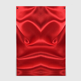 Постер с принтом Красный Шелк в Новосибирске, 100% бумага
 | бумага, плотность 150 мг. Матовая, но за счет высокого коэффициента гладкости имеет небольшой блеск и дает на свету блики, но в отличии от глянцевой бумаги не покрыта лаком | шелк
