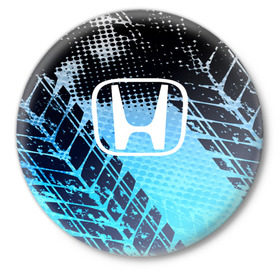 Значок с принтом Honda sport auto motors в Новосибирске,  металл | круглая форма, металлическая застежка в виде булавки | auto | automobile | car | carbon | honda | machine | motor | motor car | sport car | автомашина | бренд | легковой автомобиль | марка | спортивный автомобиль | тачка