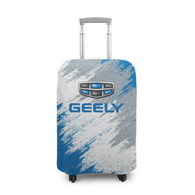 Чехол для чемодана 3D с принтом GEELY в Новосибирске, 86% полиэфир, 14% спандекс | двустороннее нанесение принта, прорези для ручек и колес | auto | car | geely | race | авто | гонки | джили | краска | краски | марка | машина