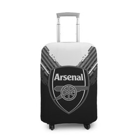 Чехол для чемодана 3D с принтом Arsenal abstract original в Новосибирске, 86% полиэфир, 14% спандекс | двустороннее нанесение принта, прорези для ручек и колес | football | soccer | арсенал