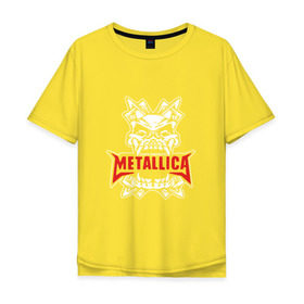 Мужская футболка хлопок Oversize с принтом Metallica, death magnetic в Новосибирске, 100% хлопок | свободный крой, круглый ворот, “спинка” длиннее передней части | m | metallica | группа | джеймс хэтфилд | кирк хэмметт | ларс ульрих | метал | металика | металлика | миталика | музыка | роберт трухильо | рок | трэш | трэшметал | хард | хардрок | хеви | хевиметал
