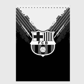 Скетчбук с принтом Barcelona abstract original в Новосибирске, 100% бумага
 | 48 листов, плотность листов — 100 г/м2, плотность картонной обложки — 250 г/м2. Листы скреплены сверху удобной пружинной спиралью | Тематика изображения на принте: football | soccer | барселона