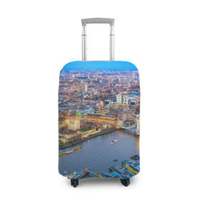 Чехол для чемодана 3D с принтом Лондон в Новосибирске, 86% полиэфир, 14% спандекс | двустороннее нанесение принта, прорези для ручек и колес | england | london | англия | великобритания | город | европа | королевство | лондон | мегаполис | путешествие | столица | туризм