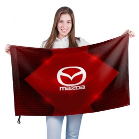Флаг 3D с принтом Mazda SPORT в Новосибирске, 100% полиэстер | плотность ткани — 95 г/м2, размер — 67 х 109 см. Принт наносится с одной стороны | auto | automobile | car | carbon | machine | mazda | motor | motor car | sport car | автомашина | бренд | легковой автомобиль | мазда | марка | спортивный автомобиль | тачка