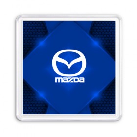 Магнит 55*55 с принтом Mazda SPORT в Новосибирске, Пластик | Размер: 65*65 мм; Размер печати: 55*55 мм | auto | automobile | car | carbon | machine | mazda | motor | motor car | sport car | автомашина | бренд | легковой автомобиль | мазда | марка | спортивный автомобиль | тачка