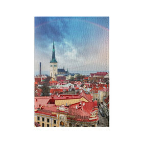 Обложка для паспорта матовая кожа с принтом Таллин (Эстония) в Новосибирске, натуральная матовая кожа | размер 19,3 х 13,7 см; прозрачные пластиковые крепления | estonia | tallin | город | европа | путешествие | таллин | туризм | эстония