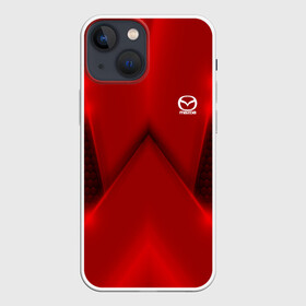 Чехол для iPhone 13 mini с принтом Mazda  car sport RED в Новосибирске,  |  | auto | automobile | car | carbon | machine | mazda | motor | motor car | sport car | автомашина | бренд | легковой автомобиль | мазда | марка | спортивный автомобиль | тачка