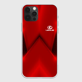 Чехол для iPhone 12 Pro с принтом Lexus car sport RED в Новосибирске, силикон | область печати: задняя сторона чехла, без боковых панелей | Тематика изображения на принте: auto | automobile | car | carbon | lexus | machine | motor | motor car | sport car | автомашина | бренд | легковой автомобиль | лексус | марка | спортивный автомобиль | тачка