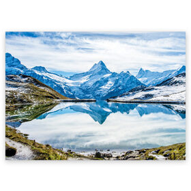 Поздравительная открытка с принтом Альпы в Новосибирске, 100% бумага | плотность бумаги 280 г/м2, матовая, на обратной стороне линовка и место для марки
 | австрия | альпийские горы | альпийский хребет | альпы | германия | горное озеро | горные лыжи | европа | италия | лихтенштейн | пейзаж | природа | словения | сноуборд | франция | швейцария