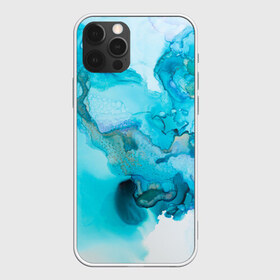 Чехол для iPhone 12 Pro Max с принтом Лазурные краски в Новосибирске, Силикон |  | abstraction | color | spray | tie dye | абстракция | акварель | брызги красок | живопись | искусство | капли капли | краски | текстуры | цветные краски | яркие цвета