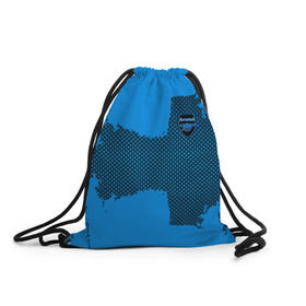 Рюкзак-мешок 3D с принтом ARSENAL SPORT BLUE в Новосибирске, 100% полиэстер | плотность ткани — 200 г/м2, размер — 35 х 45 см; лямки — толстые шнурки, застежка на шнуровке, без карманов и подкладки | football | soccer | арсенал