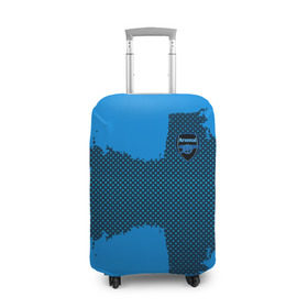 Чехол для чемодана 3D с принтом ARSENAL SPORT BLUE в Новосибирске, 86% полиэфир, 14% спандекс | двустороннее нанесение принта, прорези для ручек и колес | football | soccer | арсенал