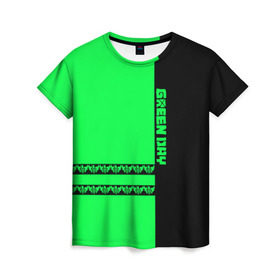 Женская футболка 3D с принтом Green Day в Новосибирске, 100% полиэфир ( синтетическое хлопкоподобное полотно) | прямой крой, круглый вырез горловины, длина до линии бедер | Тематика изображения на принте: american | day | green | idiot | альтернативный | американ | билли джо армстронг | греен | грин | группа | дай | дей | зелёный день | майк дёрнт | музыка | панк | поп | поппанк | рок | тре кул