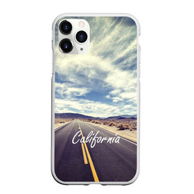 Чехол для iPhone 11 Pro Max матовый с принтом California в Новосибирске, Силикон |  | Тематика изображения на принте: california | usa | америка | города | дороги | калифорния | природа | страны | сша