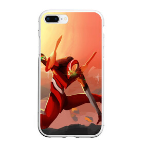 Чехол для iPhone 7Plus/8 Plus матовый с принтом Evangelion в Новосибирске, Силикон | Область печати: задняя сторона чехла, без боковых панелей | anime | evangelion | neon genesis | rei ayanami | евангелион