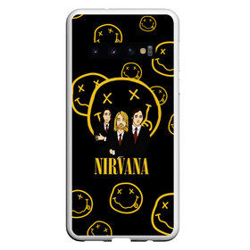 Чехол для Samsung Galaxy S10 с принтом Nirvana в Новосибирске, Силикон | Область печати: задняя сторона чехла, без боковых панелей | Тематика изображения на принте: cobain | kurt | nevermino | nirvana | альтернативный | гранж | грол | группа | дональд | кобейн | курт | музыка | надпись | нервана | нирвана | новоселич | певец | рок | смайл | смайлик | солист