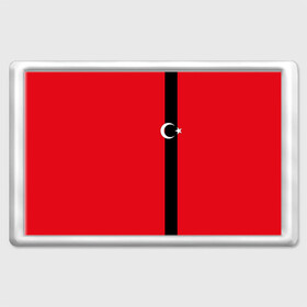 Магнит 45*70 с принтом Турция лента в Новосибирске, Пластик | Размер: 78*52 мм; Размер печати: 70*45 | tr | tur | анкара | герб | государство | знак | надпись | патриот | полосы | республика | символ | стамбул | страна | турецкая | турецкий | турки | турок | турция | турчанка | флаг | флага | цвета