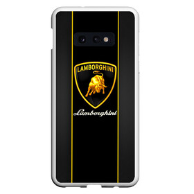 Чехол для Samsung S10E с принтом Lamborghini в Новосибирске, Силикон | Область печати: задняя сторона чехла, без боковых панелей | automobili | gallardo | lamborghini | murcielago | reventon | roadster | s.p.a. | авто | автомобиль | знак | ламборгини | ламборджини | ламборжини | лого | машина | символ | спорт | тачка | эмблема