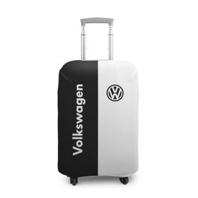 Чехол для чемодана 3D с принтом Volkswagen в Новосибирске, 86% полиэфир, 14% спандекс | двустороннее нанесение принта, прорези для ручек и колес | volkswagen | авто | автомобиль | вольксваген | лого | машина | фолькс ваген | фольксваген | эмблема
