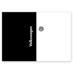 Поздравительная открытка с принтом Volkswagen в Новосибирске, 100% бумага | плотность бумаги 280 г/м2, матовая, на обратной стороне линовка и место для марки
 | volkswagen | авто | автомобиль | вольксваген | лого | машина | фолькс ваген | фольксваген | эмблема