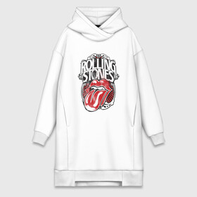 Платье-худи хлопок с принтом The Rolling Stones в Новосибирске,  |  | the rolling stones | бродяги | вольные странники | группа | катящиеся камни | кит ричардс | мик джаггер | рок | рок н ролл | ролинг | роллинг | рон вуд | стоун | стоунз | стоунс | чарли уоттс