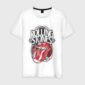 Мужская футболка хлопок с принтом The Rolling Stones в Новосибирске, 100% хлопок | прямой крой, круглый вырез горловины, длина до линии бедер, слегка спущенное плечо. | the rolling stones | бродяги | вольные странники | группа | катящиеся камни | кит ричардс | мик джаггер | рок | рок н ролл | ролинг | роллинг | рон вуд | стоун | стоунз | стоунс | чарли уоттс