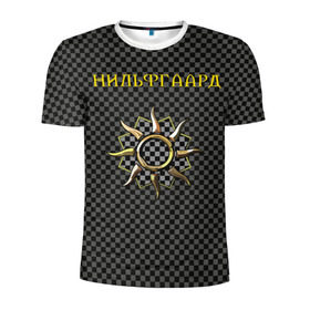 Мужская футболка 3D спортивная с принтом Гвинт: нильфгаард в Новосибирске, 100% полиэстер с улучшенными характеристиками | приталенный силуэт, круглая горловина, широкие плечи, сужается к линии бедра | Тематика изображения на принте: ведьмак | гвинт | нильфгаард | черное солнце | эмгыр