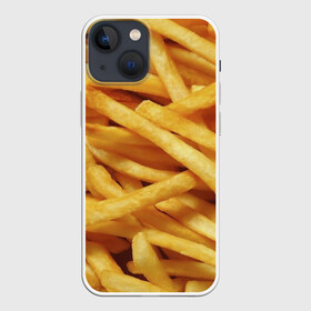 Чехол для iPhone 13 mini с принтом Картошка фри в Новосибирске,  |  | вкусная | еда | жареный | желтый | закуска | картофель | картофеля | картоха | картошка | картошки | палки | палочки | полоски | фас фуд | фаст фуд | фастфуд | фасфуд | фвсфут | фри