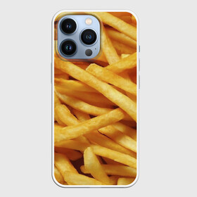 Чехол для iPhone 13 Pro с принтом Картошка фри в Новосибирске,  |  | Тематика изображения на принте: вкусная | еда | жареный | желтый | закуска | картофель | картофеля | картоха | картошка | картошки | палки | палочки | полоски | фас фуд | фаст фуд | фастфуд | фасфуд | фвсфут | фри