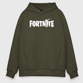 Мужское худи Oversize хлопок с принтом Dab Fortnite в Новосибирске, френч-терри — 70% хлопок, 30% полиэстер. Мягкий теплый начес внутри —100% хлопок | боковые карманы, эластичные манжеты и нижняя кромка, капюшон на магнитной кнопке | Тематика изображения на принте: fortnite | фортнайт