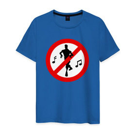 Мужская футболка хлопок с принтом Dance Forbidden в Новосибирске, 100% хлопок | прямой крой, круглый вырез горловины, длина до линии бедер, слегка спущенное плечо. | 