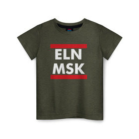 Детская футболка хлопок с принтом Elon Musk в Новосибирске, 100% хлопок | круглый вырез горловины, полуприлегающий силуэт, длина до линии бедер | elon musk | spacex | илон маск | космос | марс | спейс икс