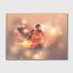 Альбом для рисования с принтом NBA Stars в Новосибирске, 100% бумага
 | матовая бумага, плотность 200 мг. | hurden | nba | rockets | баскетбол | нба | харден | хьюстон рокетс