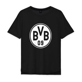 Мужская футболка хлопок Oversize с принтом Borussia Dortmund #2 в Новосибирске, 100% хлопок | свободный крой, круглый ворот, “спинка” длиннее передней части | боруссия | дортмунд