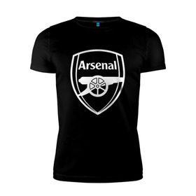 Мужская футболка премиум с принтом Arsenal FC в Новосибирске, 92% хлопок, 8% лайкра | приталенный силуэт, круглый вырез ворота, длина до линии бедра, короткий рукав | arsenal | fc | арсенал | клуб | футбольный