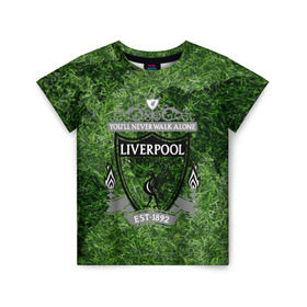 Детская футболка 3D с принтом Championship Liverpool в Новосибирске, 100% гипоаллергенный полиэфир | прямой крой, круглый вырез горловины, длина до линии бедер, чуть спущенное плечо, ткань немного тянется | football | soccer | ливерпуль