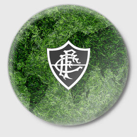Значок с принтом Championship FLUMINENSE в Новосибирске,  металл | круглая форма, металлическая застежка в виде булавки | football | soccer