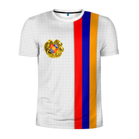 Мужская футболка 3D спортивная с принтом I Love Armenia в Новосибирске, 100% полиэстер с улучшенными характеристиками | приталенный силуэт, круглая горловина, широкие плечи, сужается к линии бедра | armenia | армения | герб армении | ереван | флаг армении