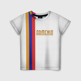 Детская футболка 3D с принтом Armenia 2 в Новосибирске, 100% гипоаллергенный полиэфир | прямой крой, круглый вырез горловины, длина до линии бедер, чуть спущенное плечо, ткань немного тянется | armenia | армения